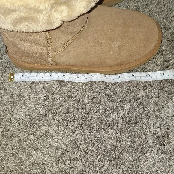 UGG Australia classic tall suede sheepskin leather faux fur boots - 9 -  tan - Picture 10 of 12